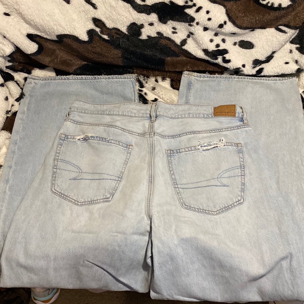 COPY - American Eagle wide leg jeans. These are a low rise skater jean